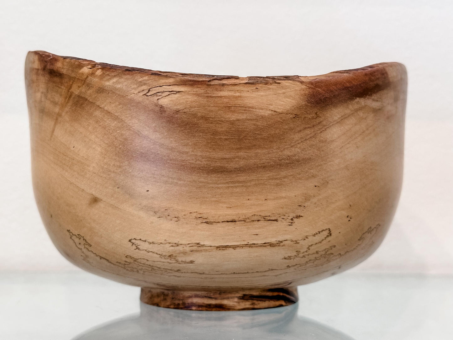 Hawaiian Lama Wood Bowl, Hand-turned Wood Bowl, Wood Bowl, Handmade in Hawaii, with Turquoise Inlay, Food Safe