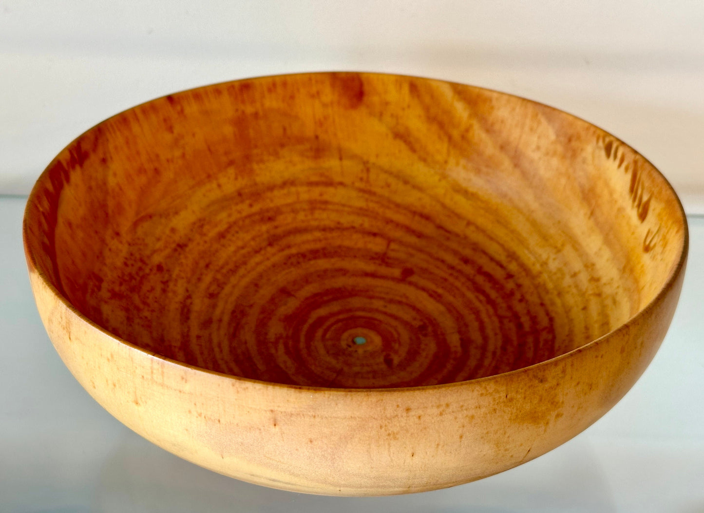 Medium Norfolk Pine Wood Bowl, Perfect for a Salad Bowl, Serving Bowl, Table Centerpiece or Home Décor Artwork, Handmade, Food Safe