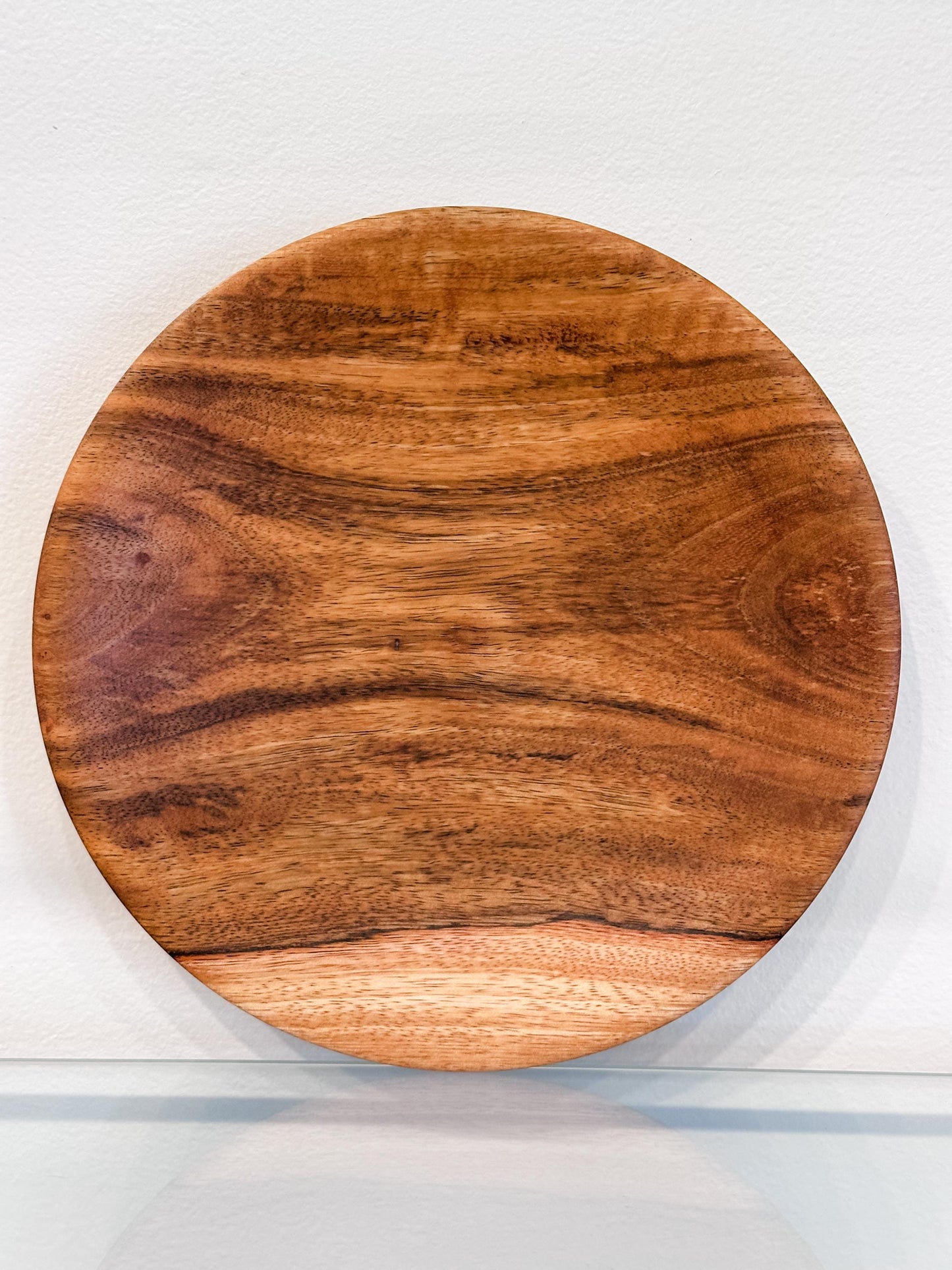 Small Mango Wood Plate, Handmade in Hawaii by bowl turner and artist Llosh Winne