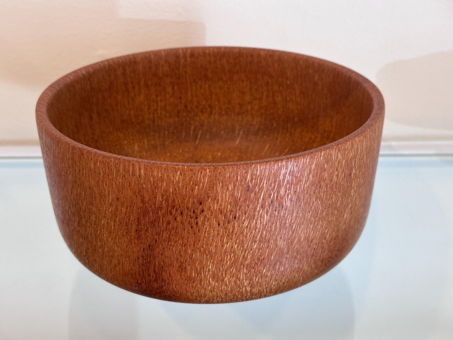 Coconut Wood Bowl, Bark Inclusion with Turquoise and Mother of Pearl Inlay, Handmade in Hawaii, Decorative Wood Bowl