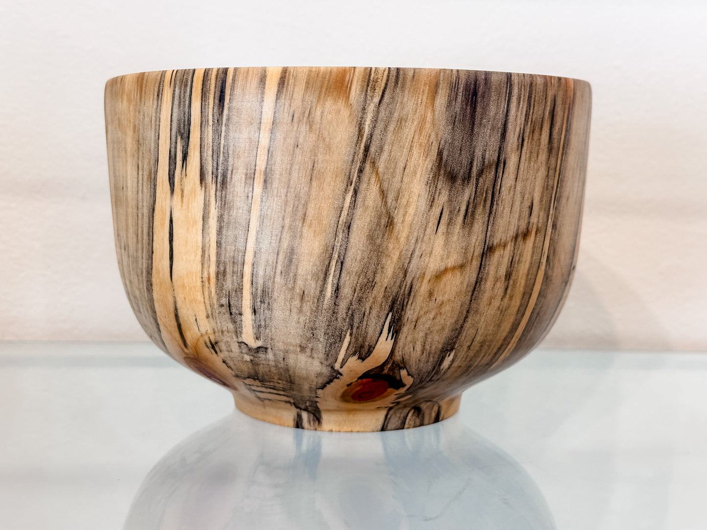 Handmade Norfolk Pine Wood Bowl with Turquoise Inlay Detail, Food Safe, Organic Wood Salad Bowl