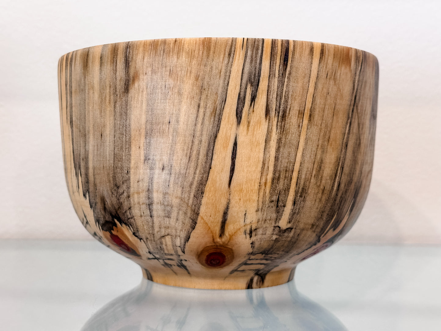 Handmade Norfolk Pine Wood Bowl with Turquoise Inlay Detail, Food Safe, Organic Wood Salad Bowl