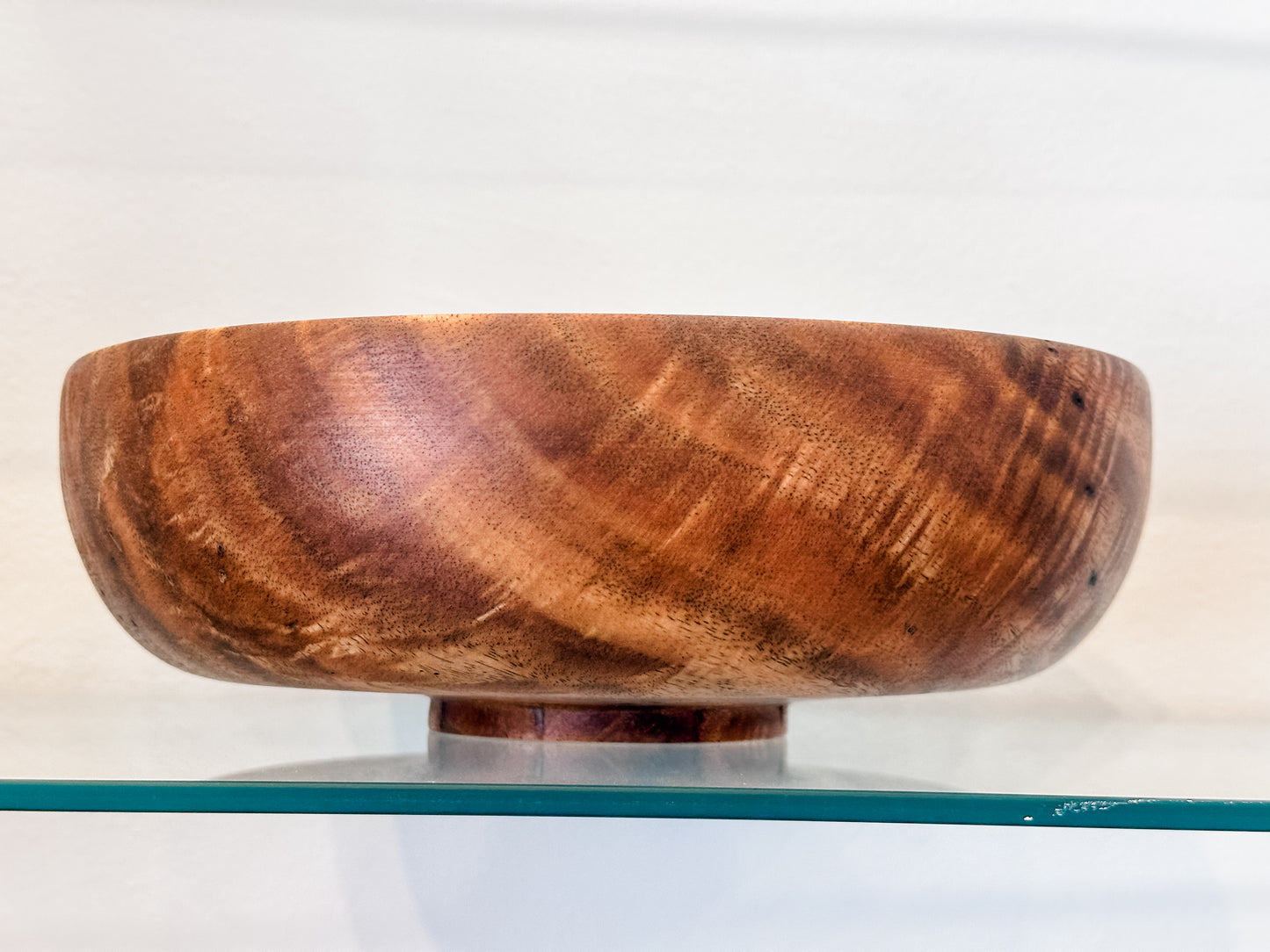 Mango Wood Salad Bowl with Turquoise, Handmade, Organic, Food Safe