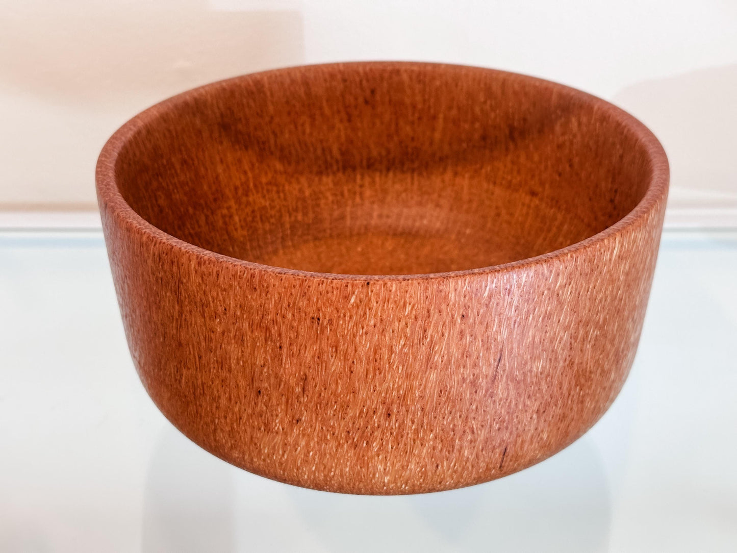 Coconut Wood Bowl, Bark Inclusion with Turquoise and Mother of Pearl Inlay, Handmade in Hawaii, Decorative Wood Bowl