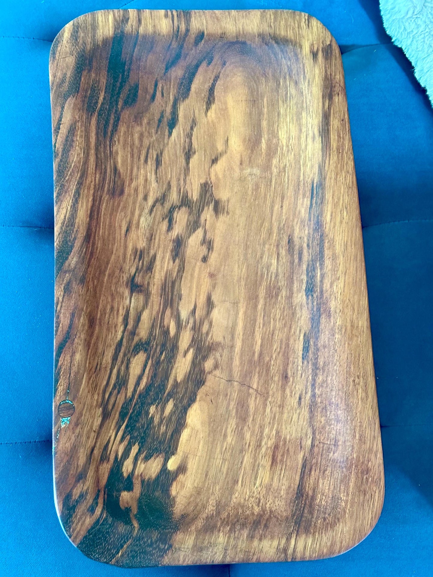 Koa Wood Platter, Koa Wood Charcuterie Board, Koa Wood Serving Tray, Table Centerpiece, Handmade, Food Safe, Made in Hawaii, Hawaii wood