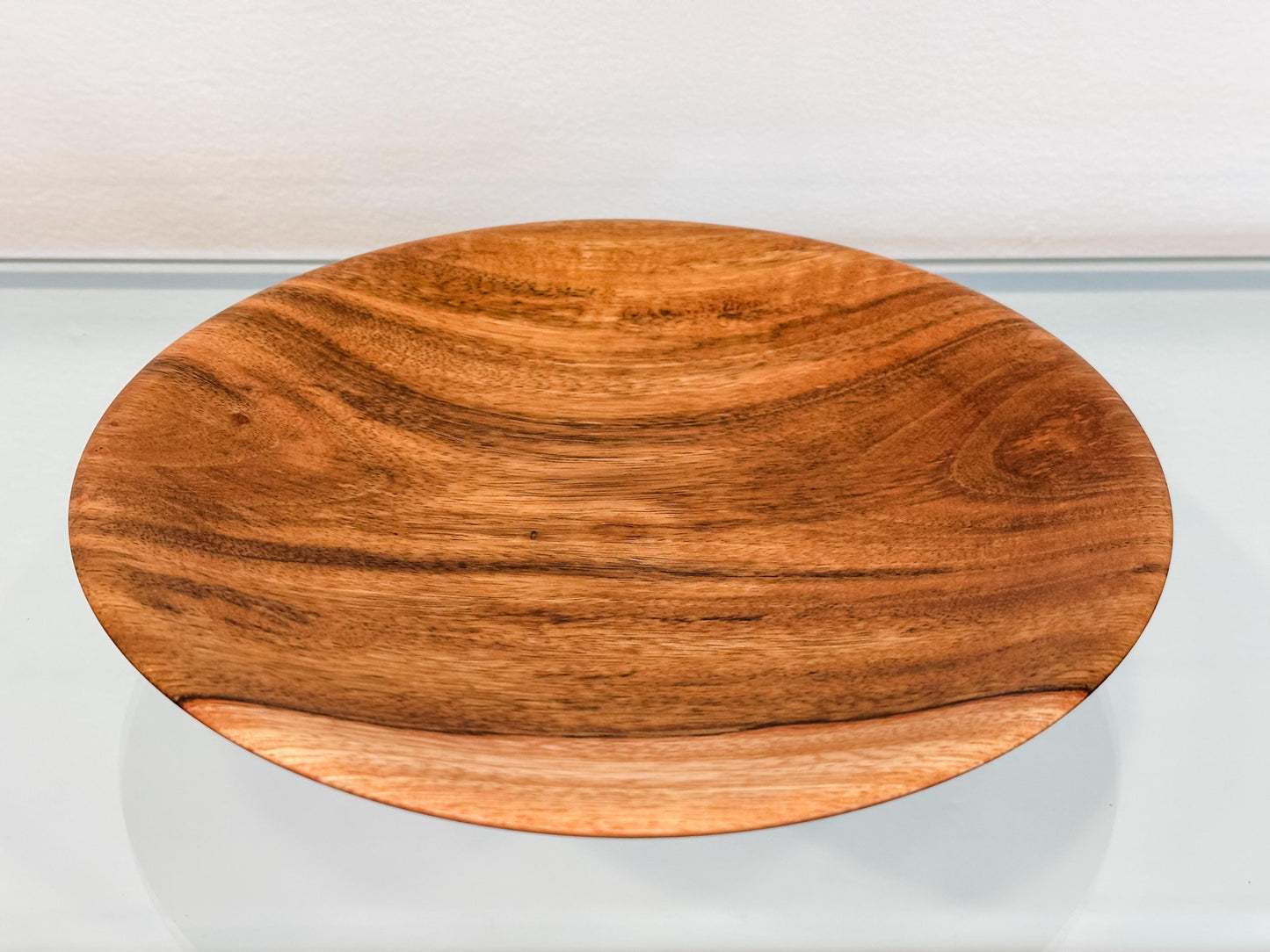 Small Mango Wood Plate, Handmade in Hawaii by bowl turner and artist Llosh Winne