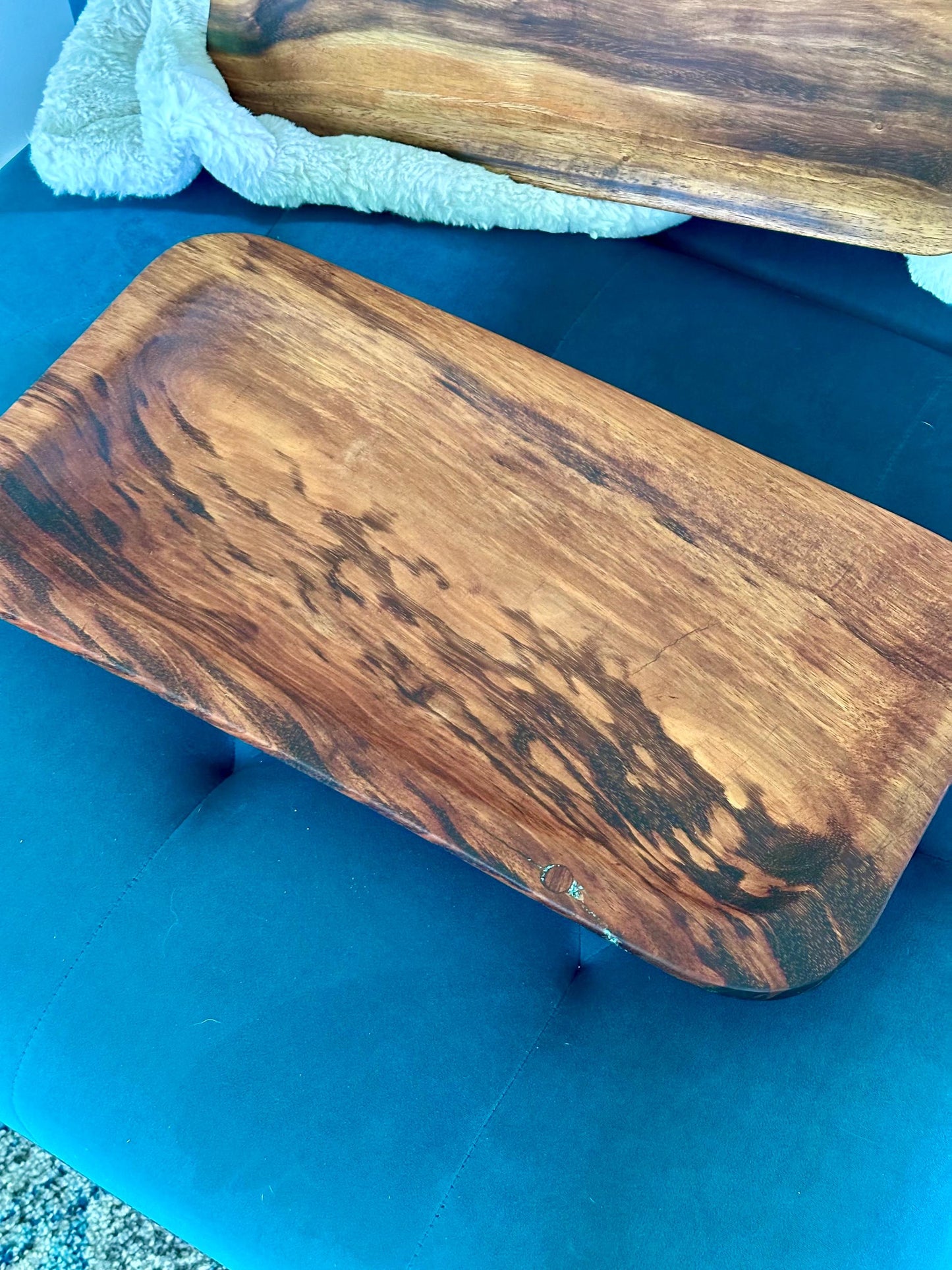 Koa Wood Platter, Koa Wood Charcuterie Board, Koa Wood Serving Tray, Table Centerpiece, Handmade, Food Safe, Made in Hawaii, Hawaii wood
