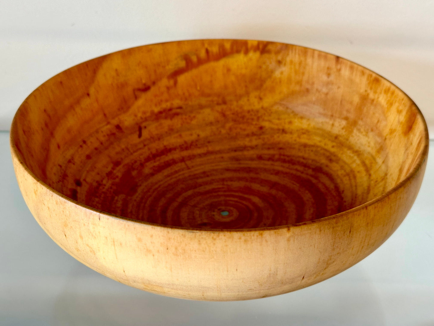 Medium Norfolk Pine Wood Bowl, Perfect for a Salad Bowl, Serving Bowl, Table Centerpiece or Home Décor Artwork, Handmade, Food Safe