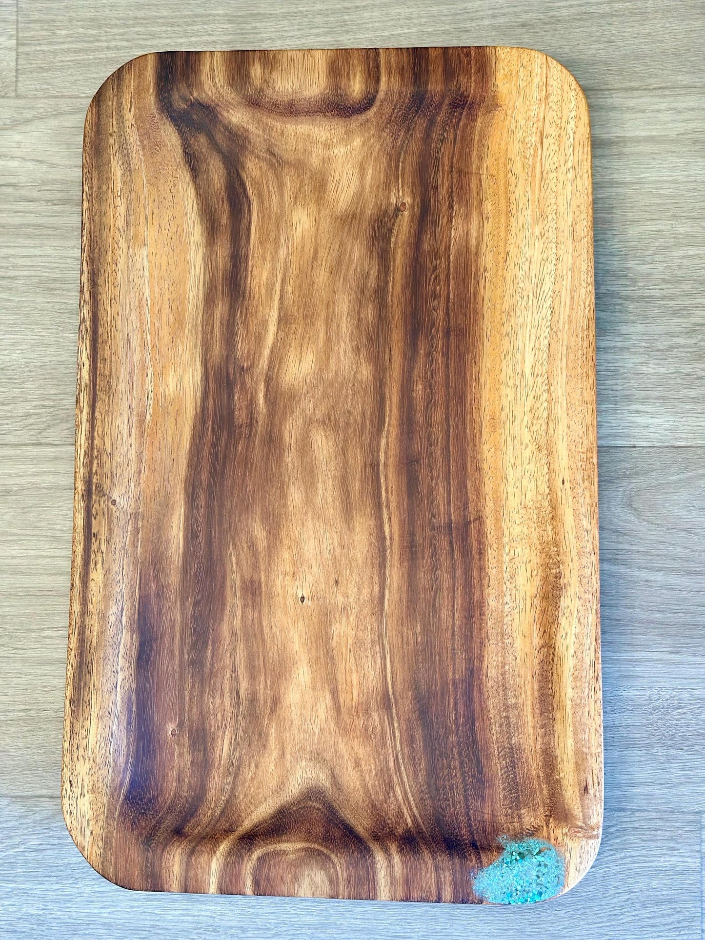 Koa Wood Platter, Koa Wood Charcuterie board, Koa Wood Serving Tray, Organic, Food Safe, Handmade in Hawaii