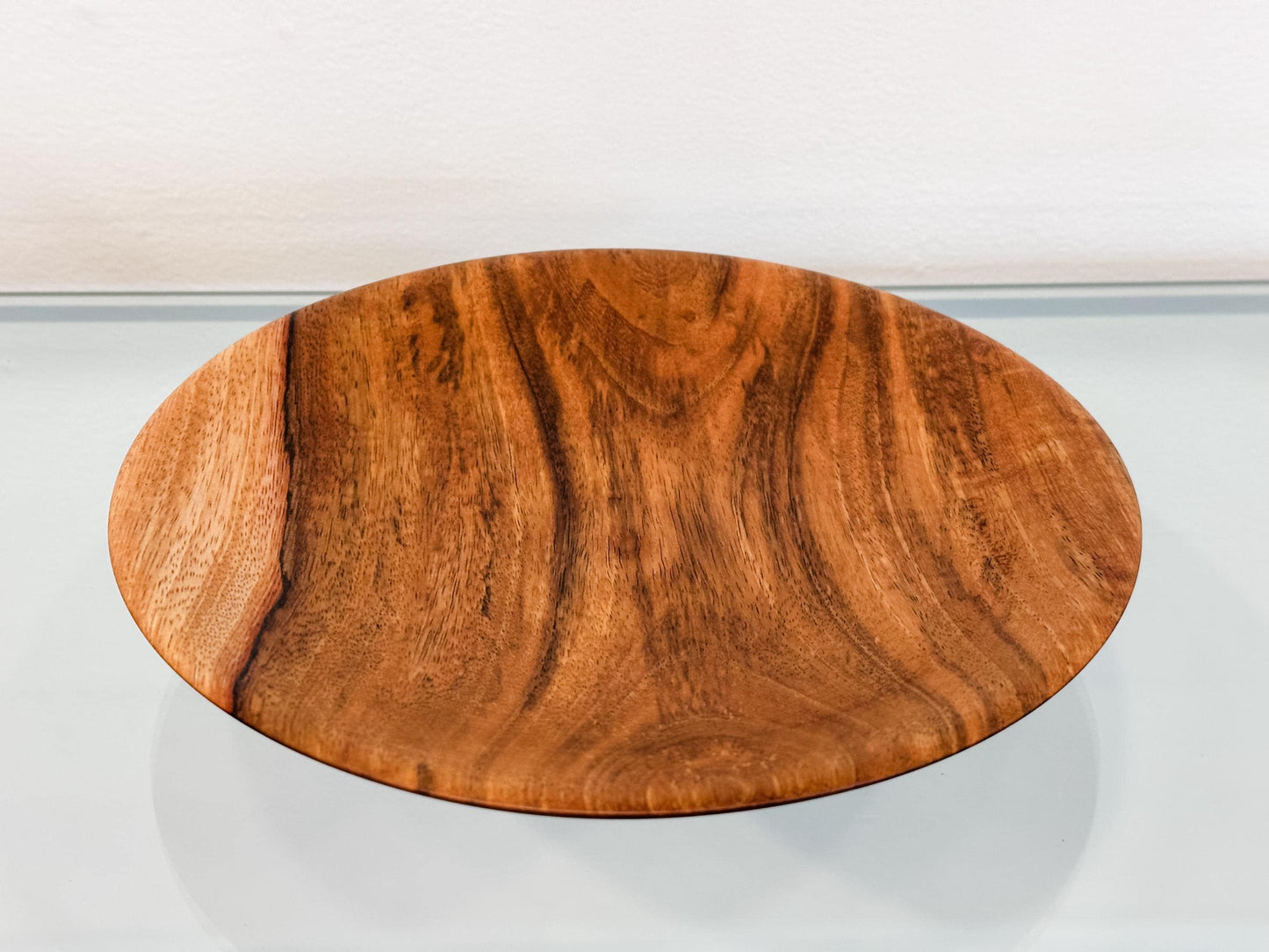 Small Mango Wood Plate, Handmade in Hawaii by bowl turner and artist Llosh Winne