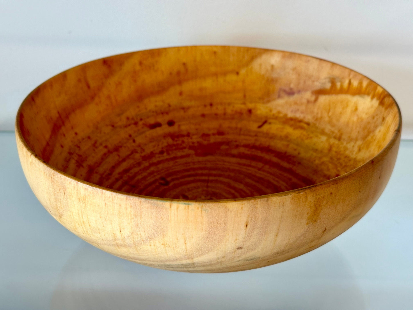 Medium Norfolk Pine Wood Bowl, Perfect for a Salad Bowl, Serving Bowl, Table Centerpiece or Home Décor Artwork, Handmade, Food Safe