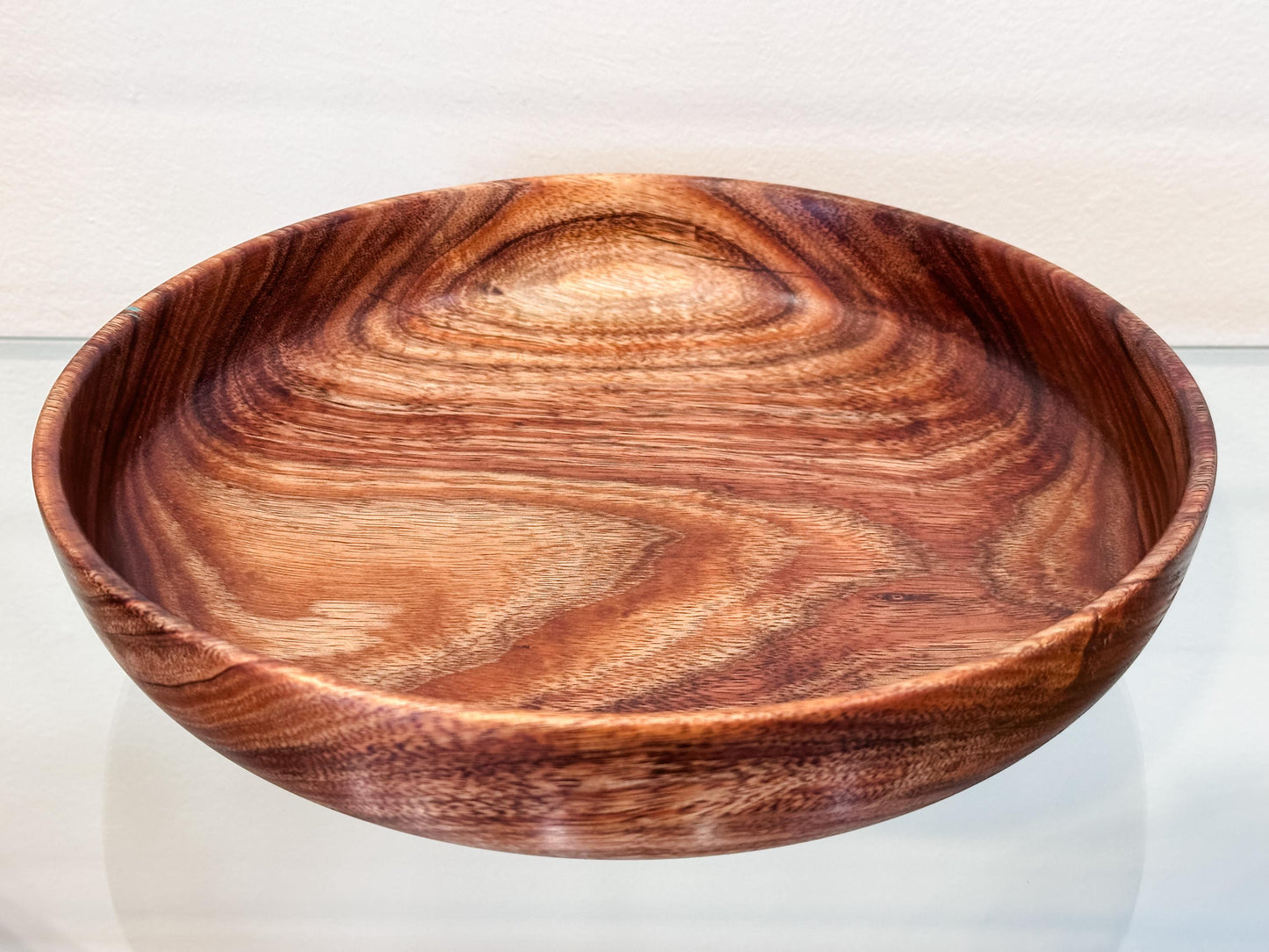 Koa Wood Bowl, Wood Bowl, Wood Salad Bowl, Salad Bowl, Koa Bowl, Handmade Wood Bowl, Bowl with Turquoise, Food Safe, Organic