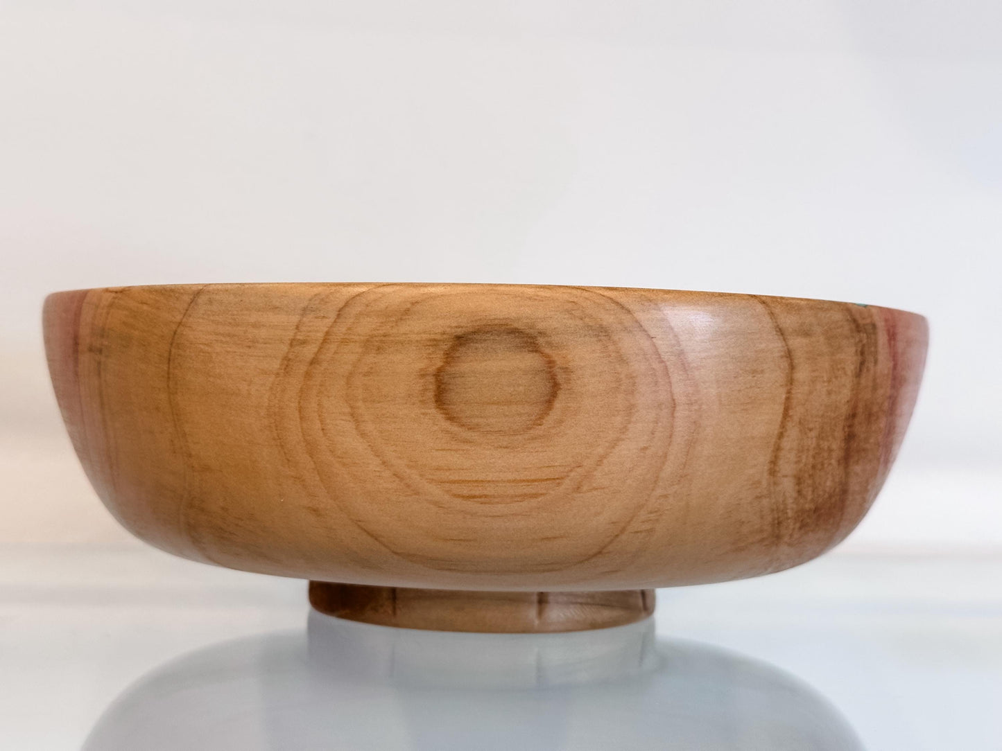 Cypress Wood Salad Bowl with Turquoise Inlay, Handmade in Hawaii, Organic, Food Safe