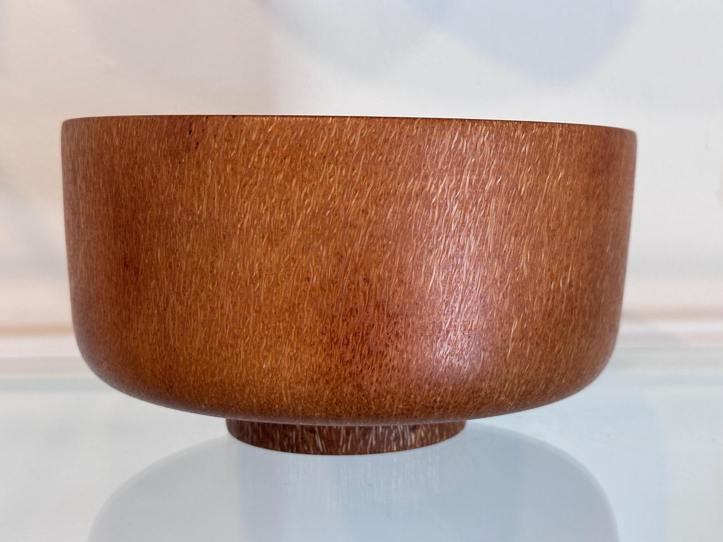 Coconut Wood Bowl, Bark Inclusion with Turquoise and Mother of Pearl Inlay, Handmade in Hawaii, Decorative Wood Bowl