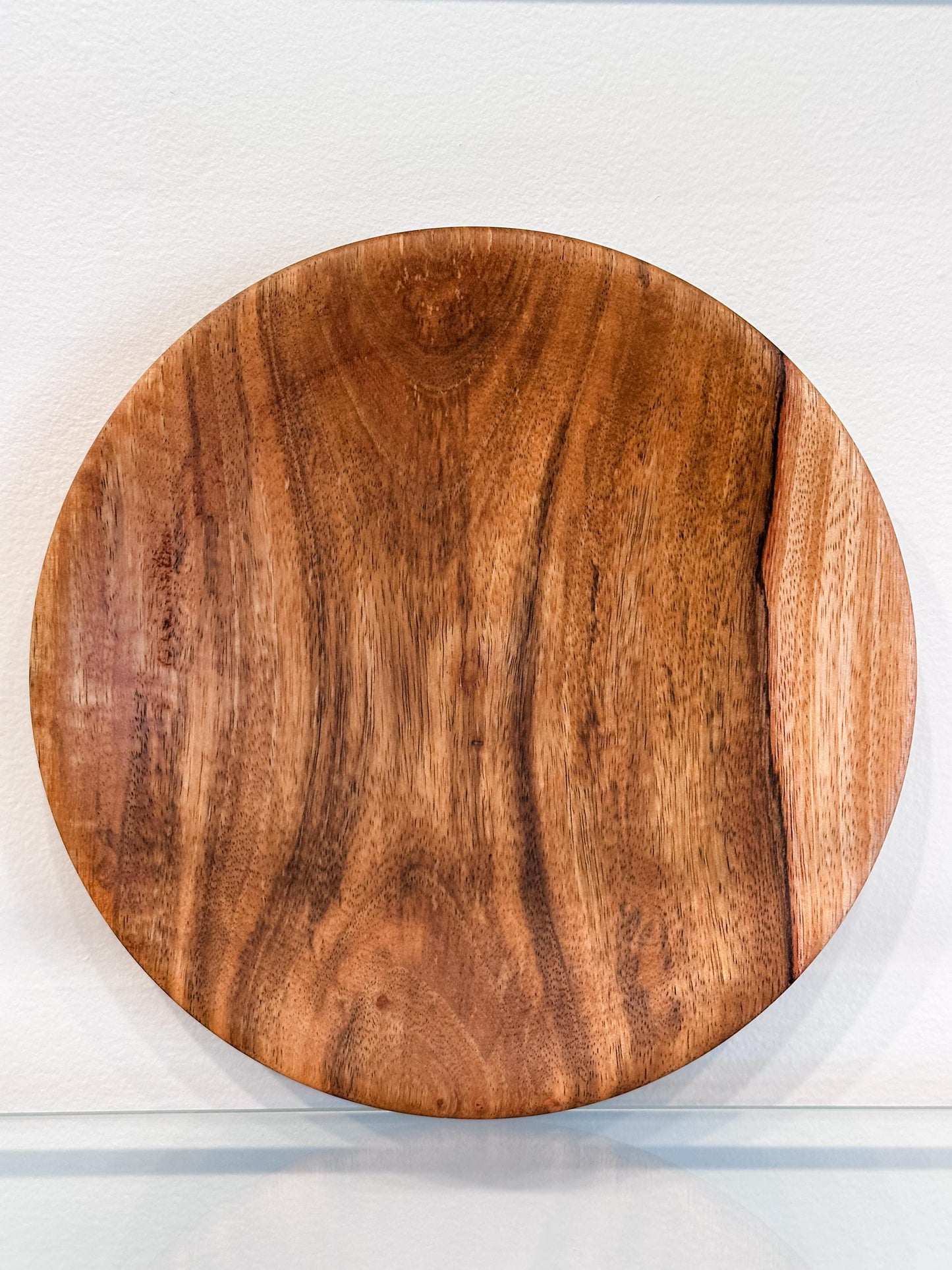Small Mango Wood Plate, Handmade in Hawaii by bowl turner and artist Llosh Winne
