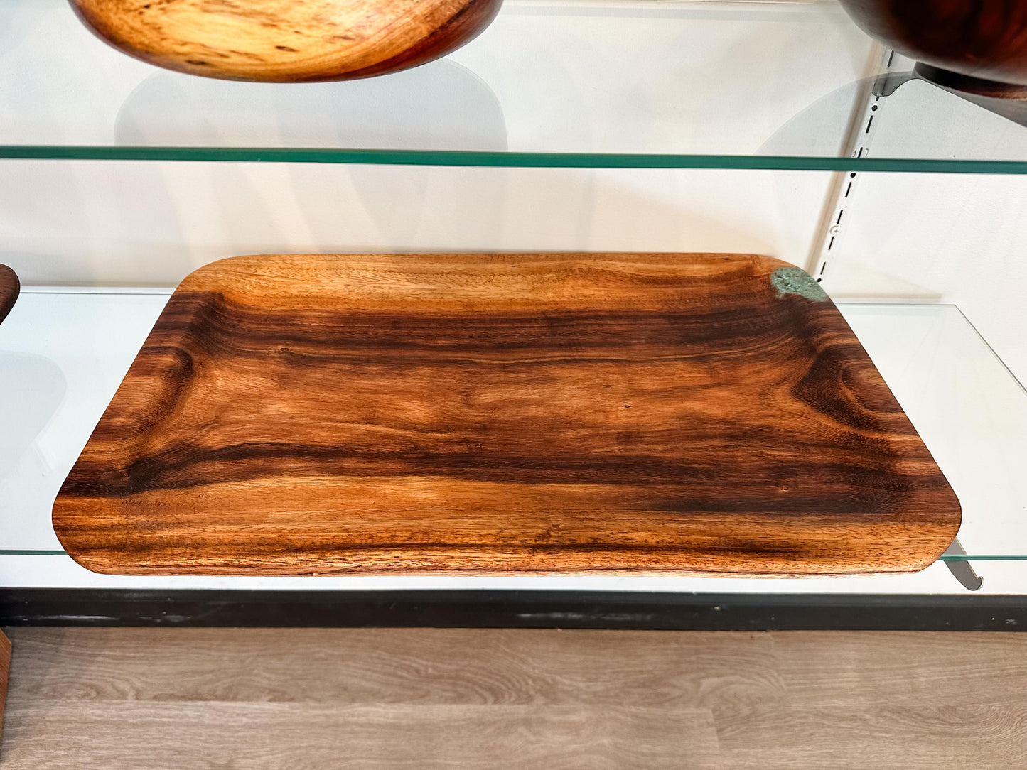Koa Wood Platter, Koa Wood Charcuterie board, Koa Wood Serving Tray, Organic, Food Safe, Handmade in Hawaii