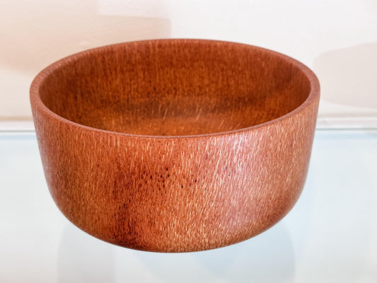 Coconut Wood Bowl, Bark Inclusion with Turquoise and Mother of Pearl Inlay, Handmade in Hawaii, Decorative Wood Bowl