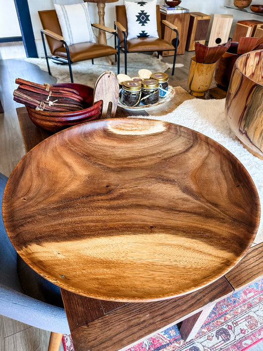 Extra Large Hand-Turned Monkeypod Wood Bowl, Perfect table centerpiece, wedding gift, salad bowl, Food Safe, Organic, XL Wood Salad Bowl