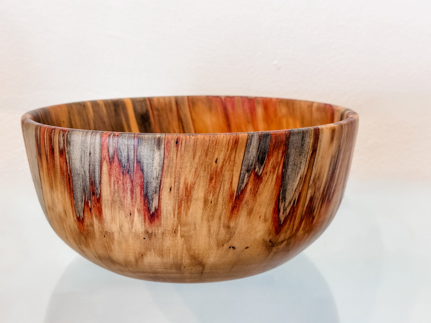 Medium Norfolk Pine Wood Bowl, Perfect for a Salad Bowl, Serving Bowl, Table Centerpiece or Home Décor Artwork, Handmade, Food Safe