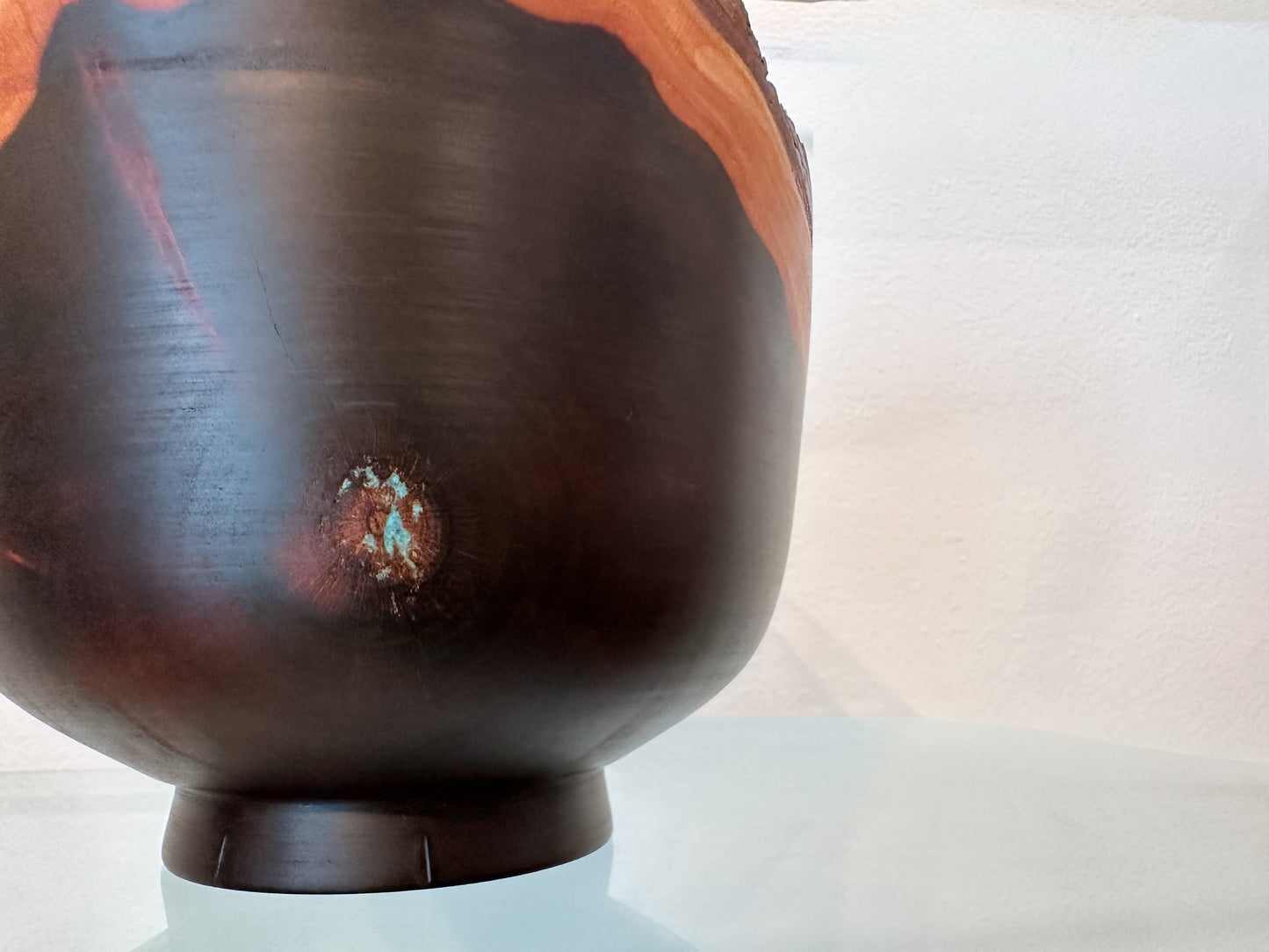 Natural Edge Artisanal Milo Wood Bowl, Handmade in Hawaii by Bowl Turner Llosh Winne