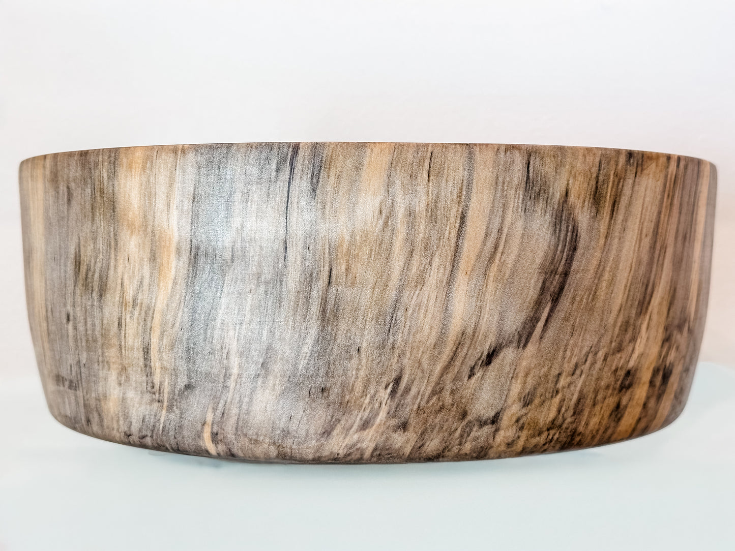 Norfolk Pine Wood Bowl with Turquoise Gemstone Inlay, Handmade in Hawaii, Food Safe, Organic Finishes