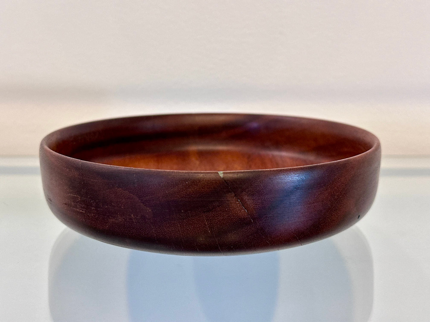 Small Formosa Koa Wood Bowl with Turquoise Inlay