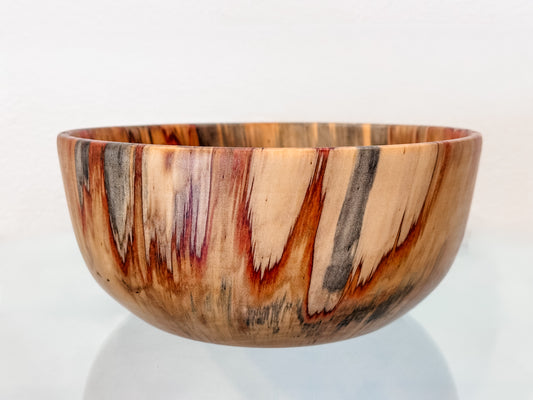Medium Norfolk Pine Wood Bowl, Perfect for a Salad Bowl, Serving Bowl, Table Centerpiece or Home Décor Artwork, Handmade, Food Safe