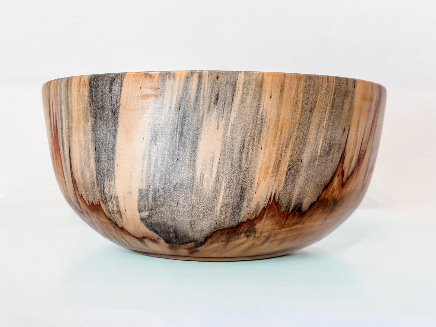 Medium Norfolk Pine Wood Bowl, Perfect for a Salad Bowl, Serving Bowl, Table Centerpiece or Home Décor Artwork, Handmade, Food Safe
