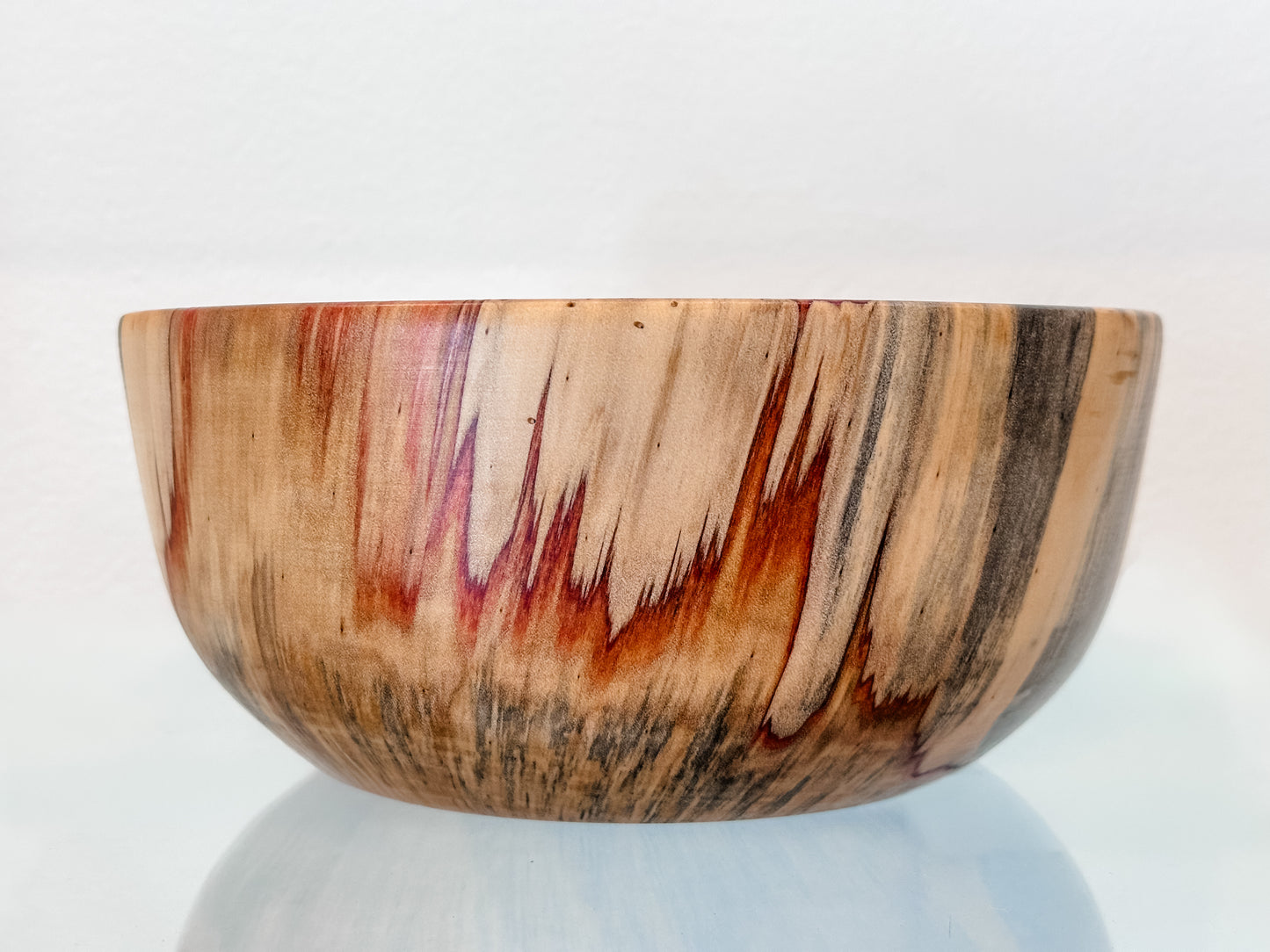 Medium Norfolk Pine Wood Bowl, Perfect for a Salad Bowl, Serving Bowl, Table Centerpiece or Home Décor Artwork, Handmade, Food Safe