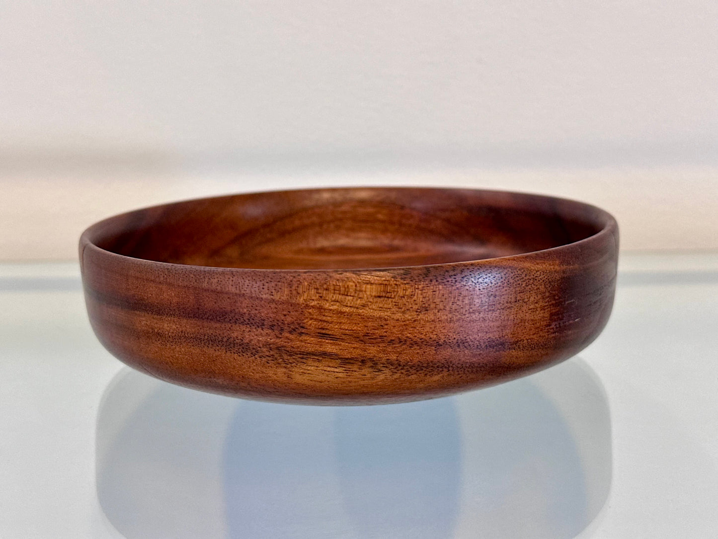 Small Formosa Koa Wood Bowl with Turquoise Inlay