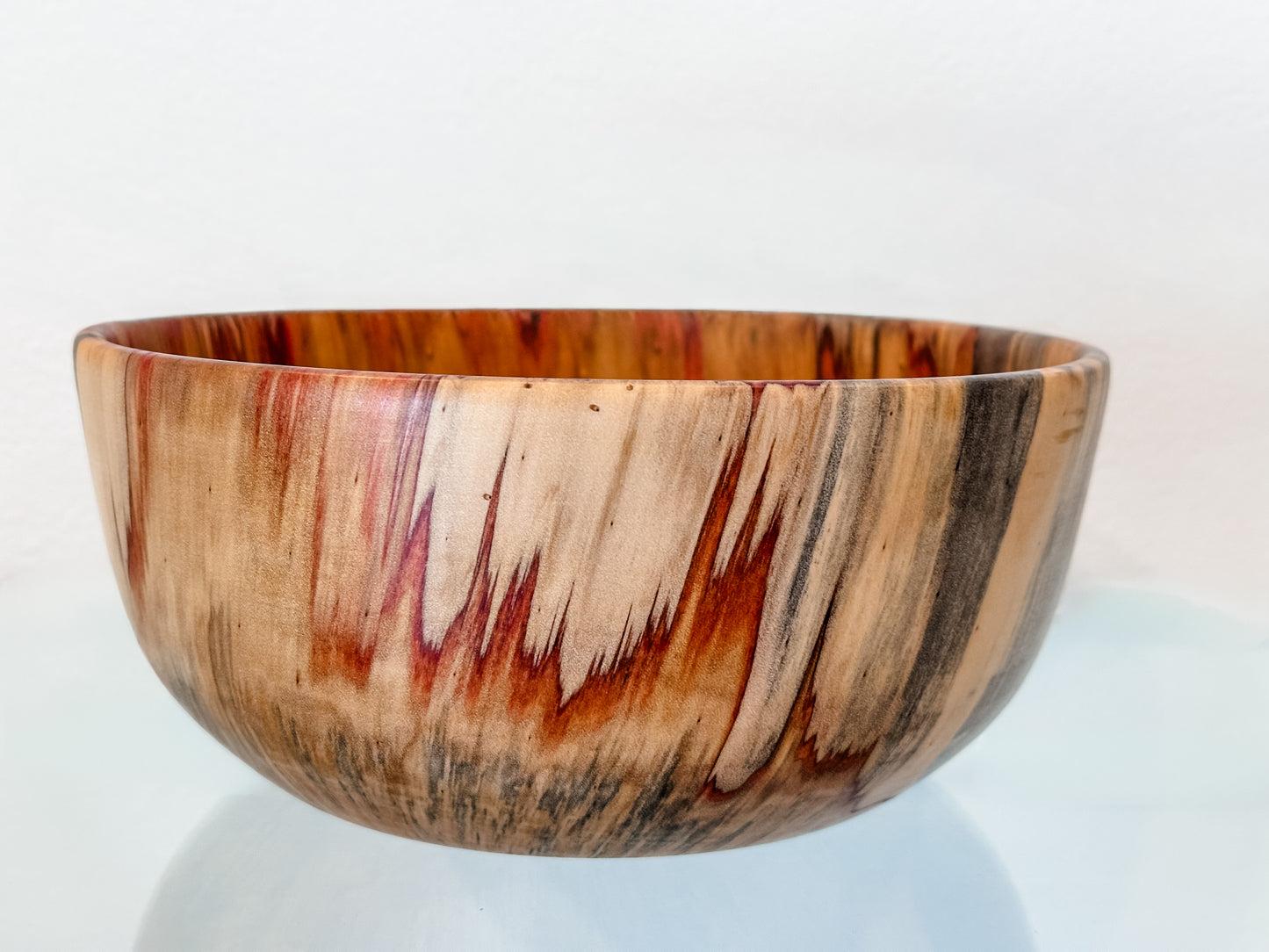 Medium Norfolk Pine Wood Bowl, Perfect for a Salad Bowl, Serving Bowl, Table Centerpiece or Home Décor Artwork, Handmade, Food Safe