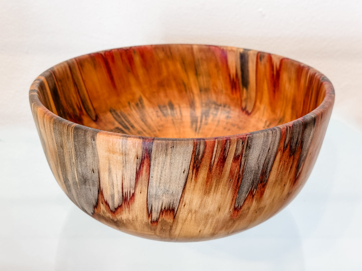 Medium Norfolk Pine Wood Bowl, Perfect for a Salad Bowl, Serving Bowl, Table Centerpiece or Home Décor Artwork, Handmade, Food Safe